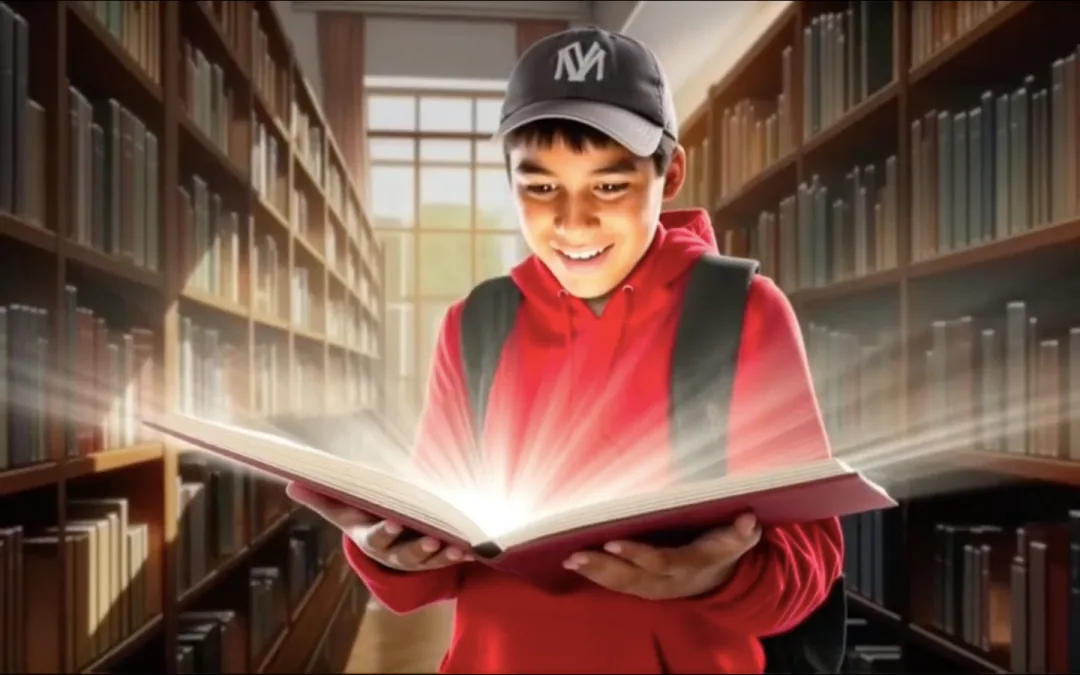Santiago descubriendo el manuscrito
